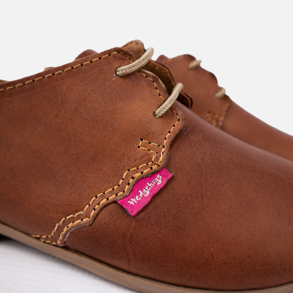 Hedgehogs Autumn Classic Leather Lace-Up Shoe