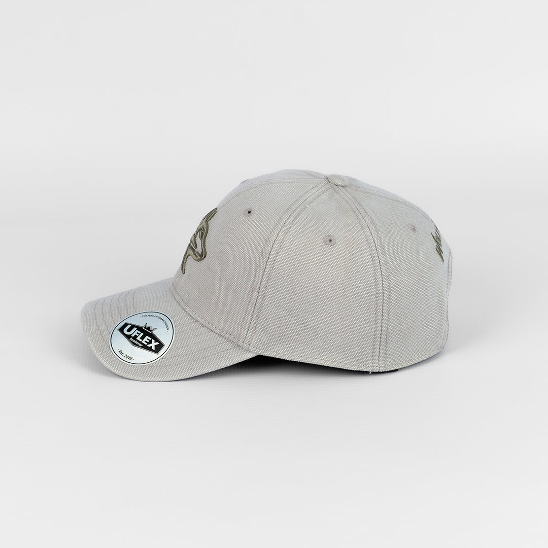Wolf Rock Grey U-Flex Canvas Cap