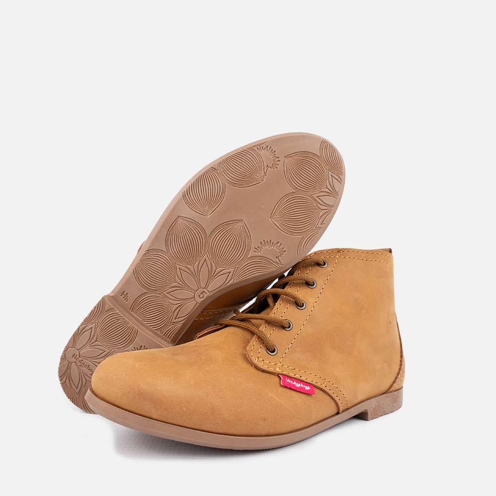 Hedgehogs Demi Houston Tan Women’s Leather Lace-Up Mid-Boot