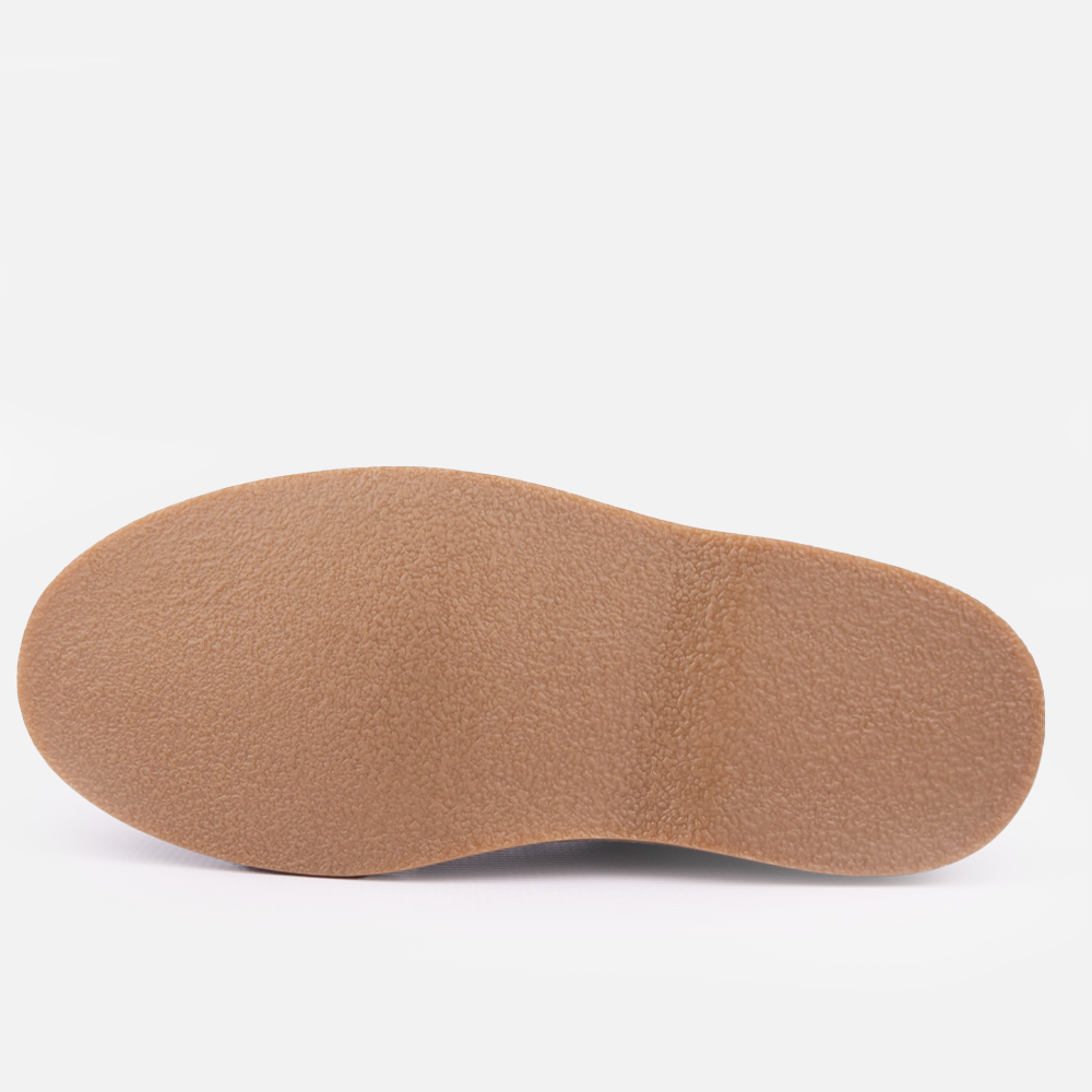 Close-up of the rugged, durable rubber sole and stitching detail on the Wolf Rock Dalton Shoe.