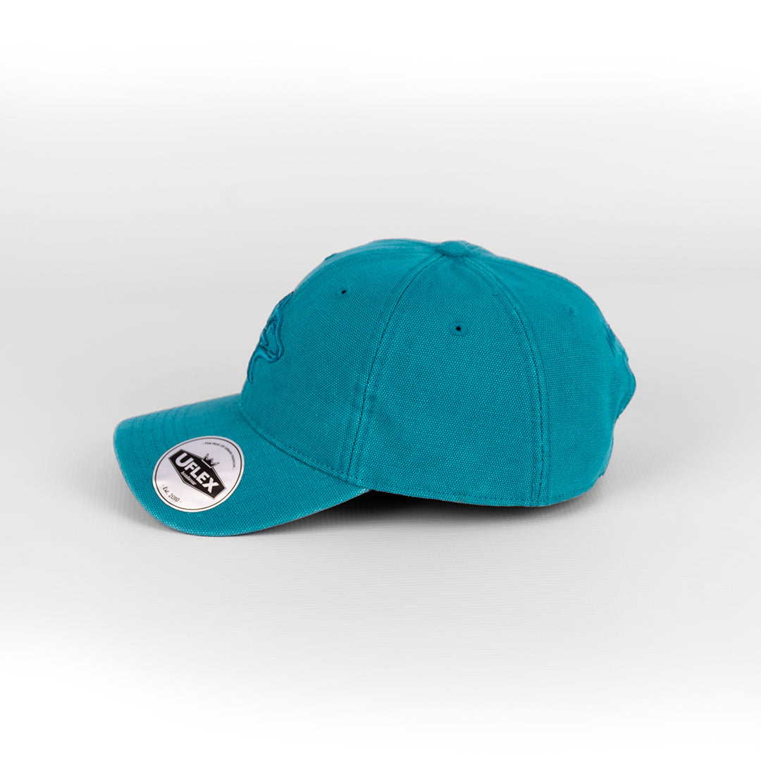 Wolf Rock Mint Blue U-Flex Canvas Cap