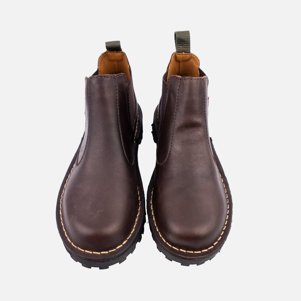 HippoCreek Breeze Ladies Full Grain Choc Leather Chelsea Boot