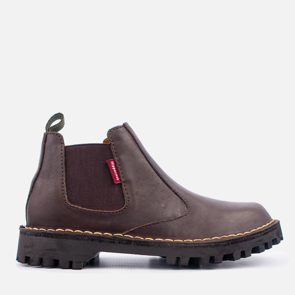 HippoCreek Breeze Ladies Full Grain Choc Leather Chelsea Boot