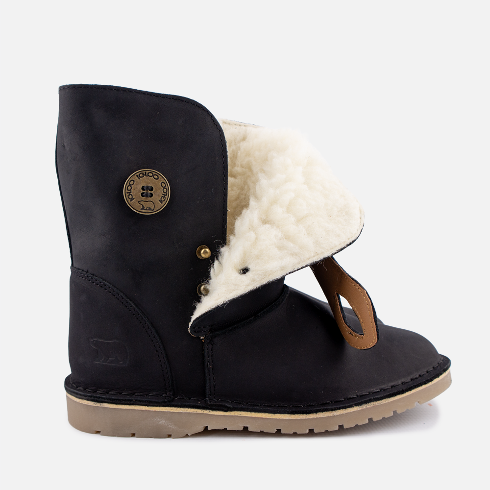 Igloo Alaska Winter Boot Black Nubuck