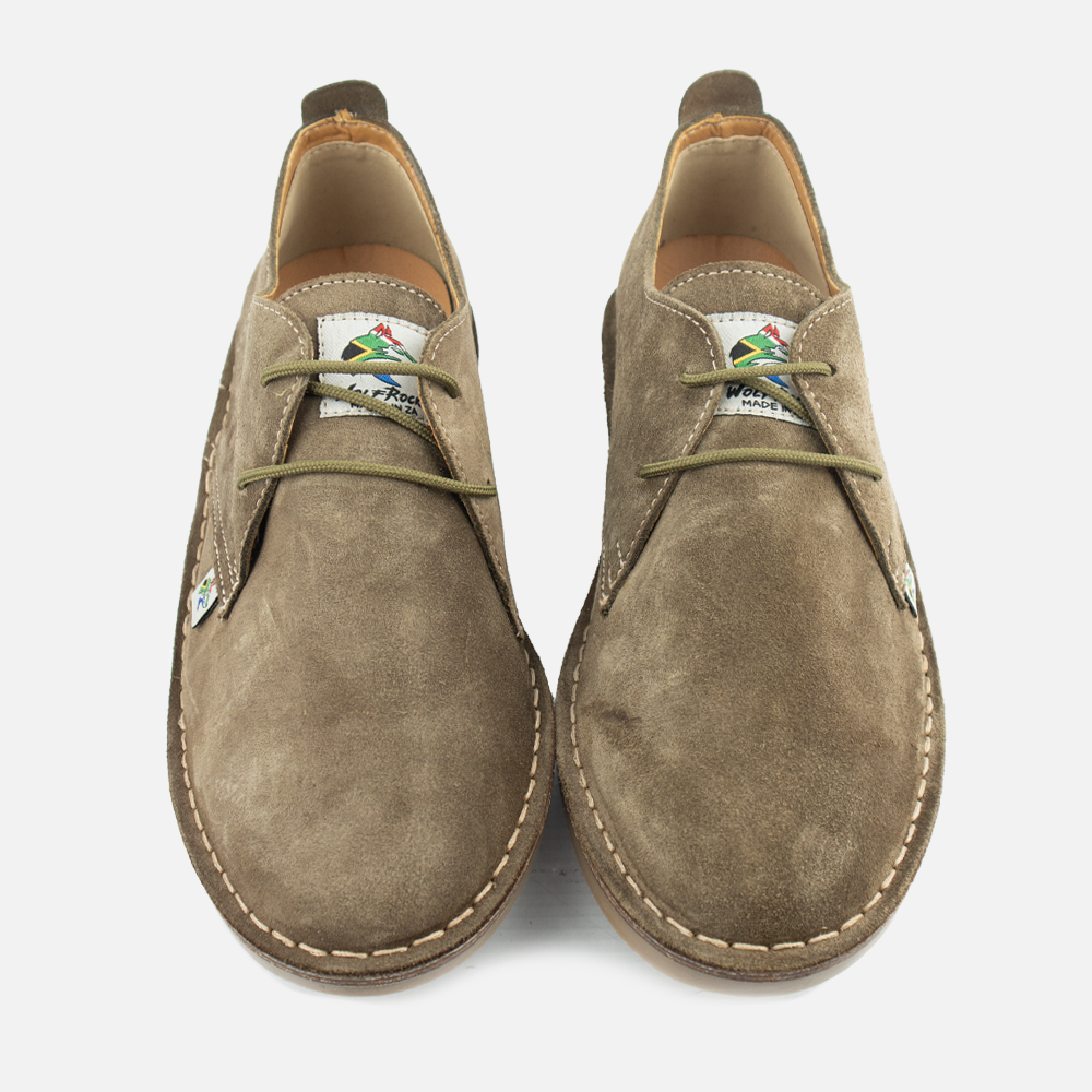 Wolf Rock MADE IN ZA Dillon Olive Suede Shoe