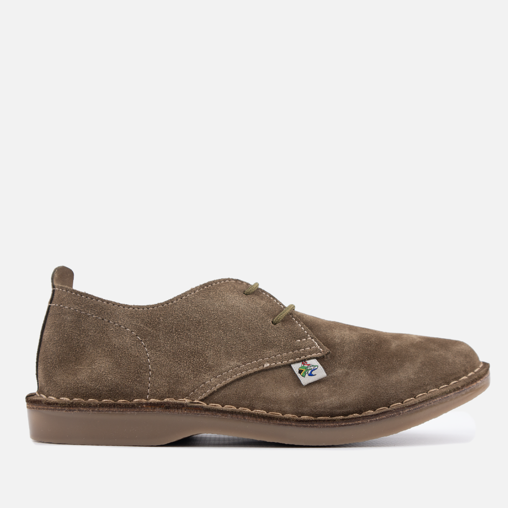 Wolf Rock Dillon ZA donkey suede men's veldskoen-style shoes pair view.