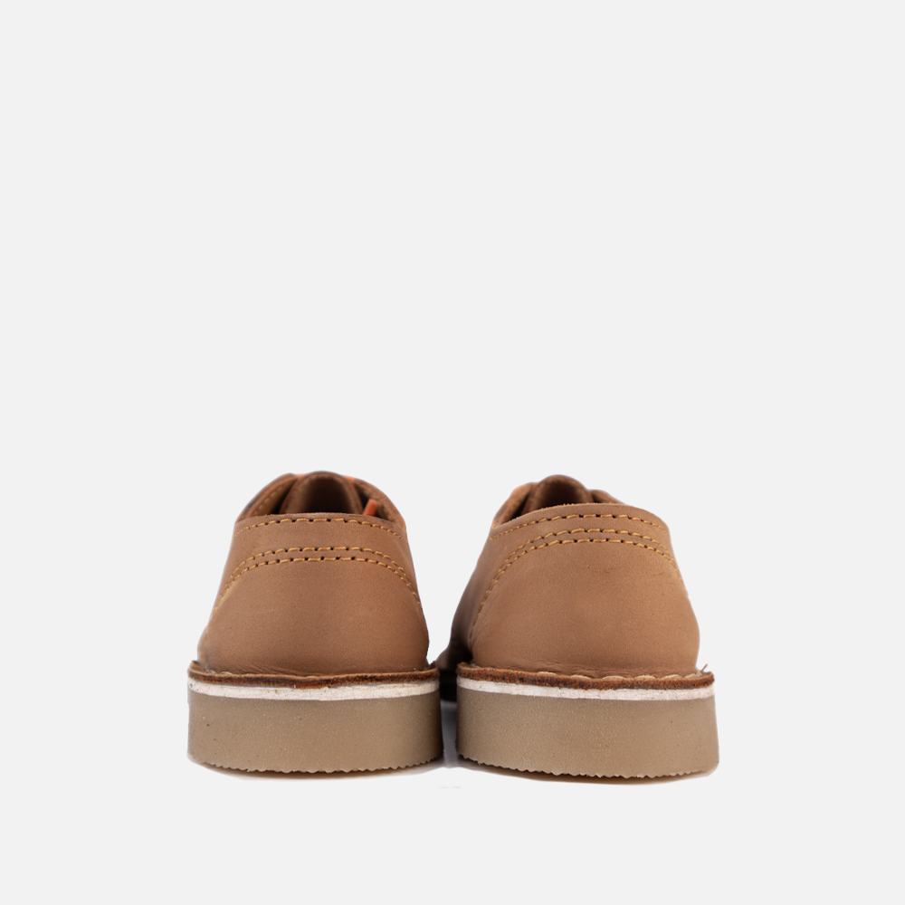 View of the high-traction, non-slip rubber sole on the HippoCreek Jackal Shoe for outdoor adventure.