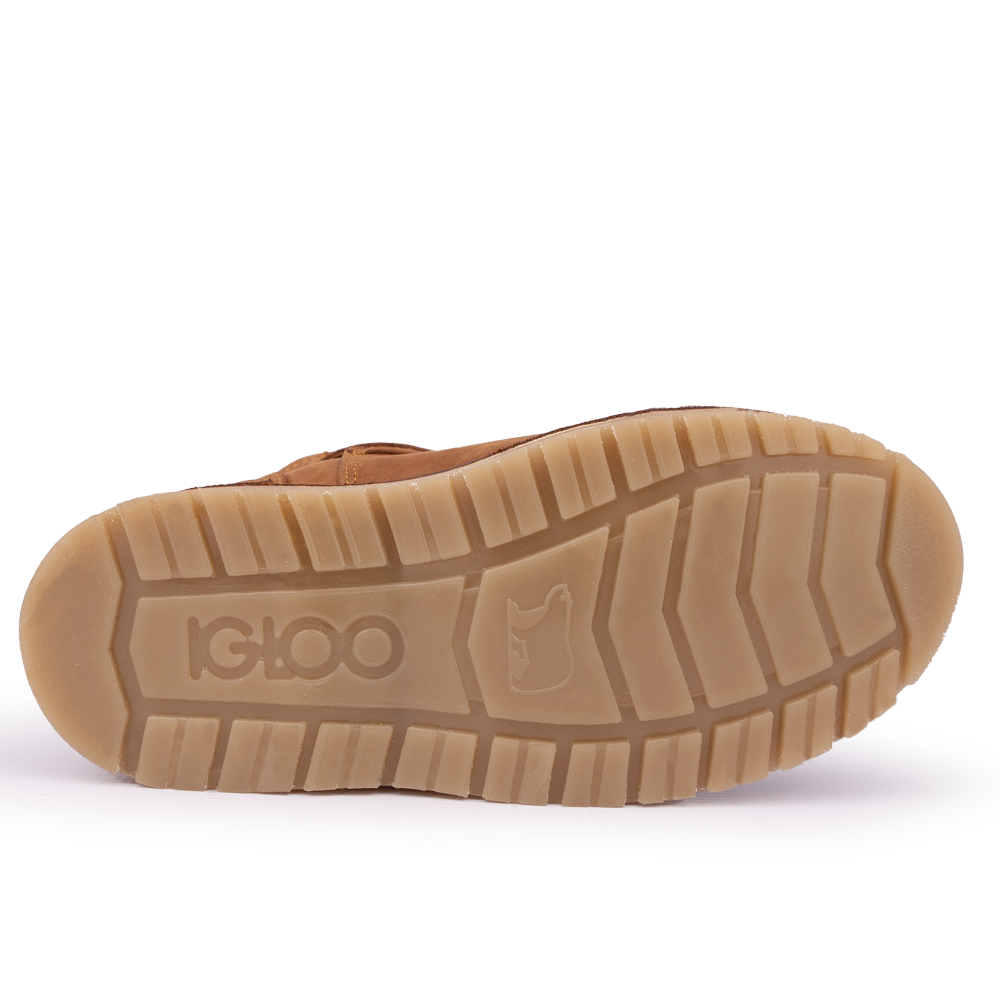 View of the Igloo Alaska boot branded sole.