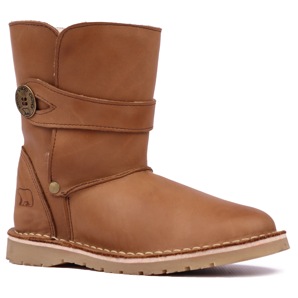 Side profile of the Igloo Alaska Premium Leather Unisex Winter Boot.