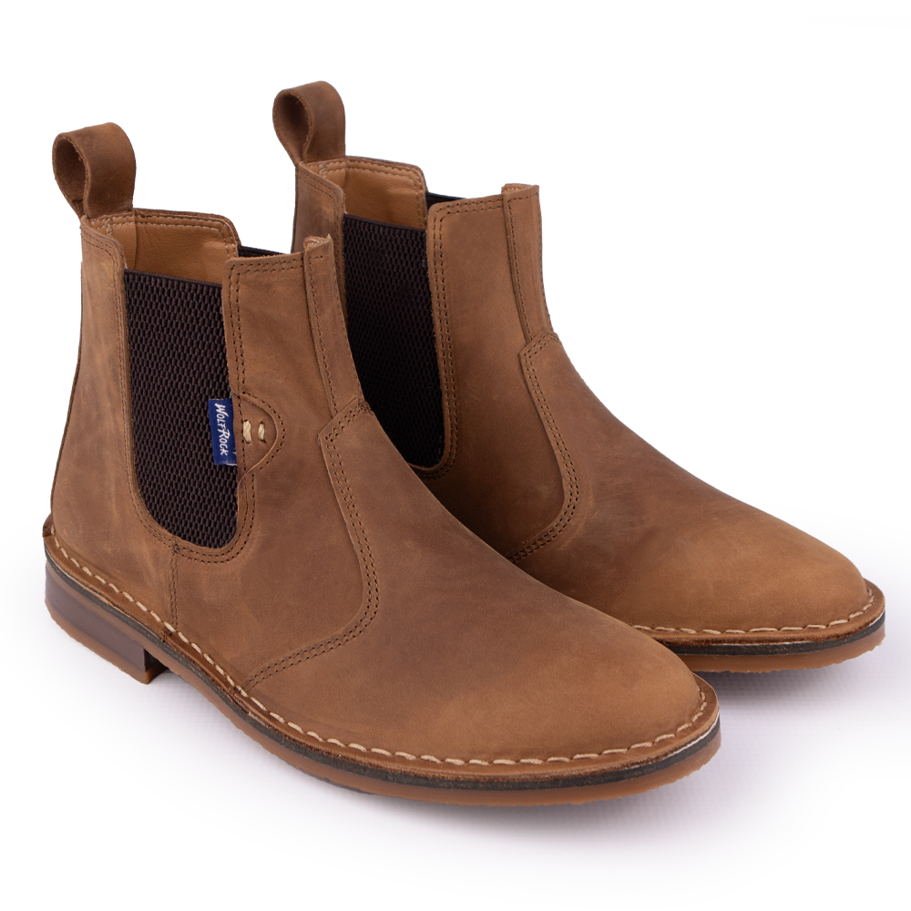 A pair of formal Wolf Rock Carter Chelsea-style guset boots. 