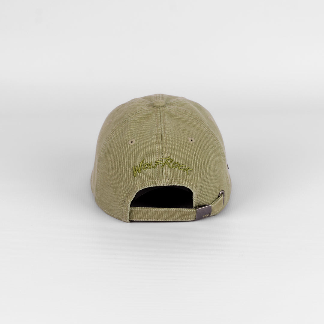 Rear view of the Green U-Flex Cap, showing subtle branding and adjustable closure detail. 